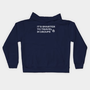 it's smarter to travel in groups Kids Hoodie